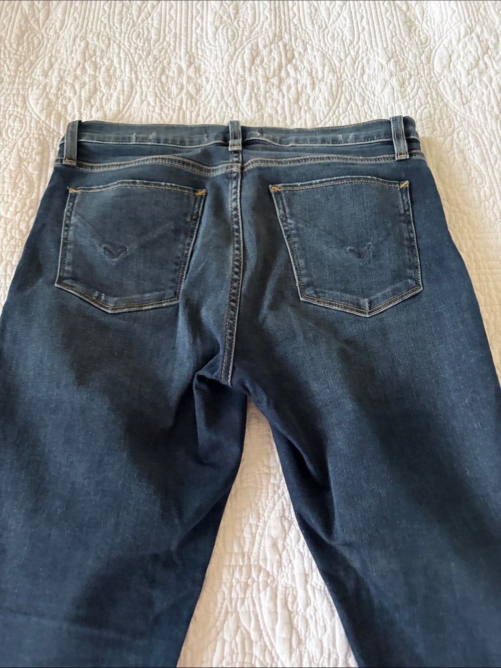 Hudson Jeans Women's Skinny Jeans in Dark Blue Denim - Picture 4 of 7